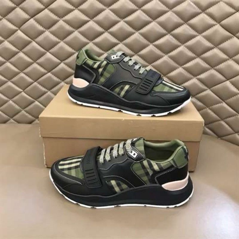 Burberry Ramsey Sneakers Check Leather